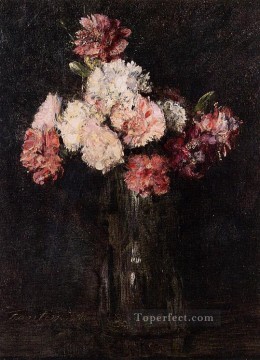 Flores Painting - Claveles en una copa de champán pintor de flores Henri Fantin Latour